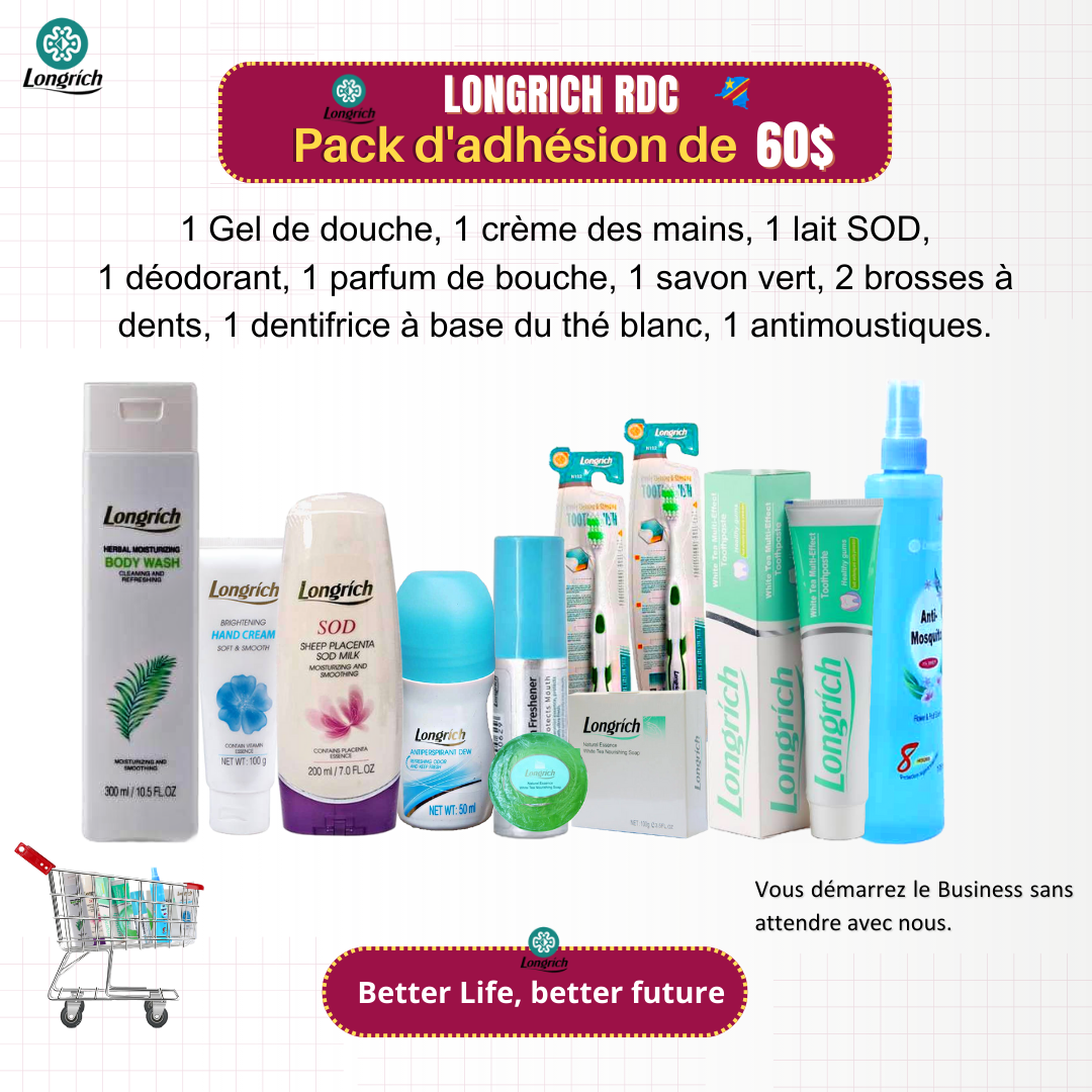 Pack d'Adhésion Longrich- PACK COMBO